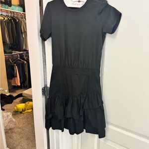 Veronica Beard Black Ruffle  Dress